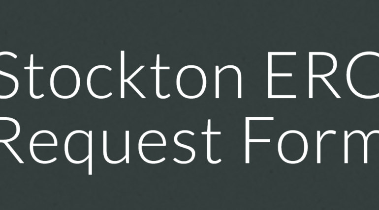 City of Stockton ERC Meeting Request Form